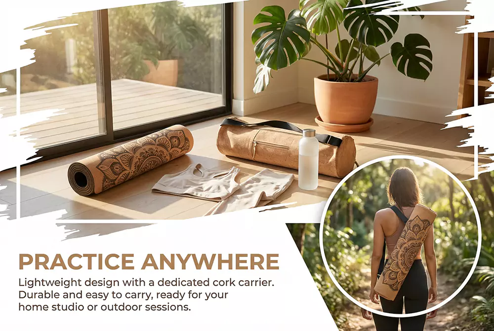 Cork TPE Cork Yoga Mat